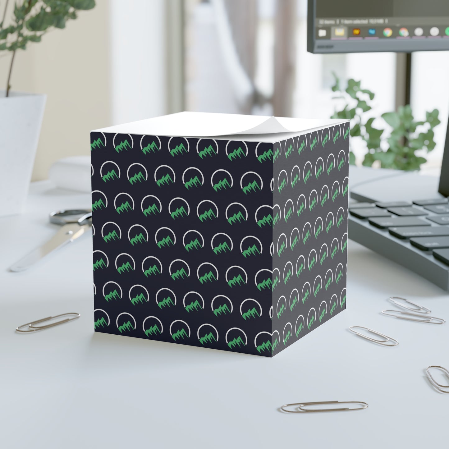 Overcomers-Themed Note Cube, Cute Office Gift, Eco-Friendly Stationery, Desk Organizer, Writing Notes